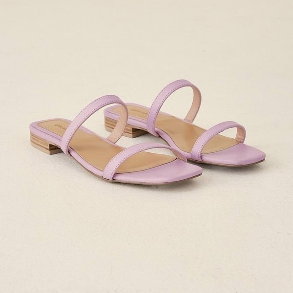 Jaggar Purple Double Straps Sandal